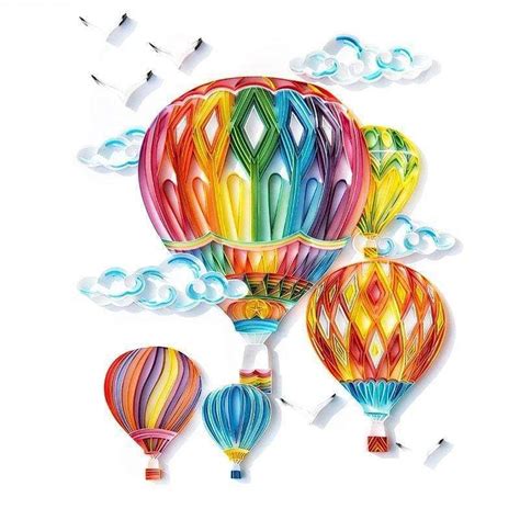 Paper Quilling Filigree Painting Kit Balloon PRO Kit Painting Kit