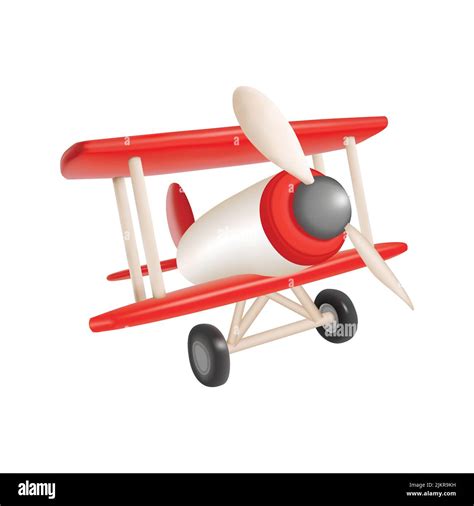 3d Toy Aeroplane Vector Illustration Stock Vector Image And Art Alamy