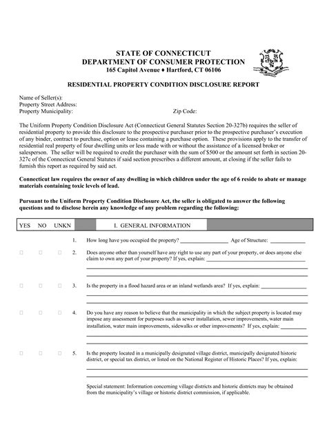 Free Connecticut Residential Purchase Agreement PDF Word