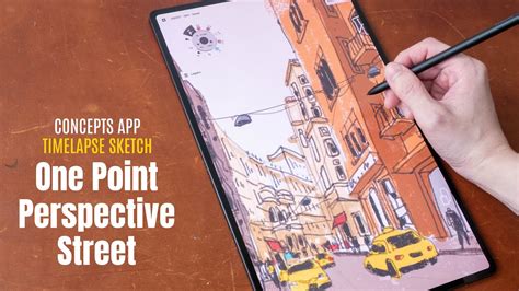 How To Draw A Busy Street Scene With Concepts App YouTube