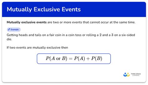 Mutually Exclusive Events Math Steps Examples And Questions