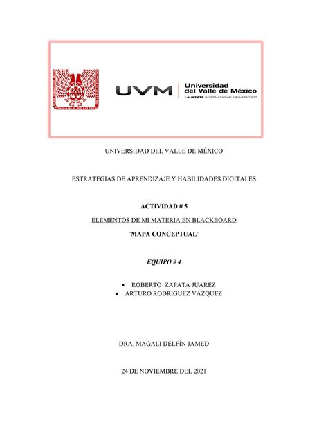 A Eq Mapa Conceptual Universidad Del Valle De M Xico