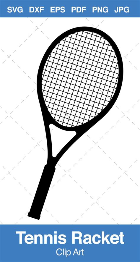 Tennis Racket Svg Cricut Silhouette Cut Files Tennis Racket