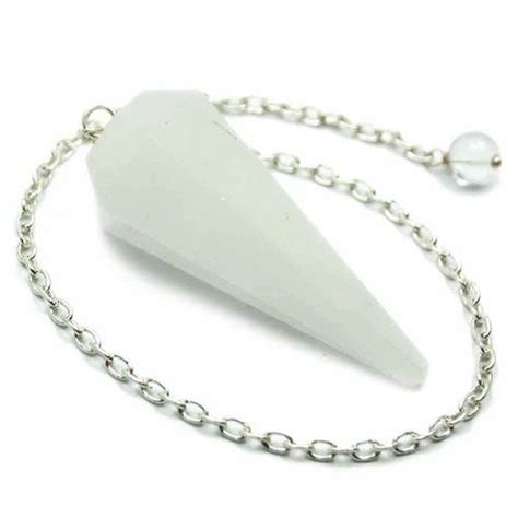 White Selenite Gemstone Dowsing Cone Pendulum At Rs Piece In Jaipur