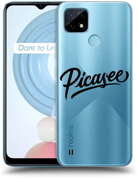 SILIKONOWE PRZEŹROCZYSTE ETUI NA REALME C21Y PICASEE BLACK Etui