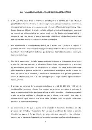 Guía para la celebración de actuaciones judiciales telemáticas PDF