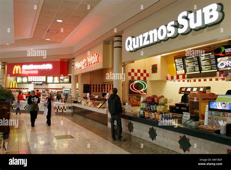 Wisconsin Brookfield Brookfield Square Mall Food Court Quiznos Sub ...