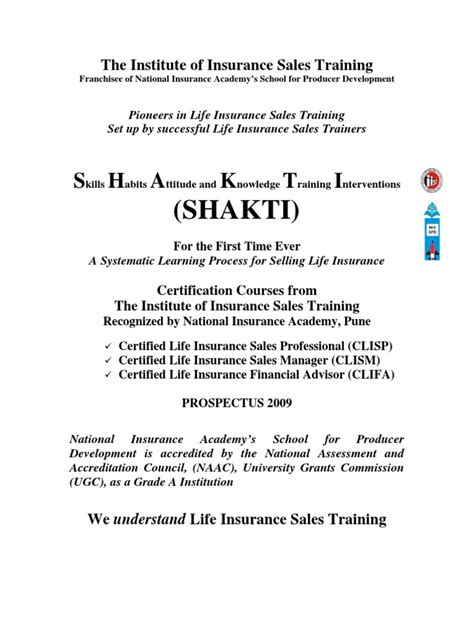 institute  insurance sales training  postgraduate