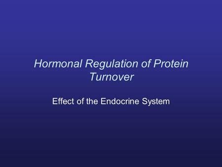 Some Major Pathways Controlling Protein Breakdown In Skeletal Muscle