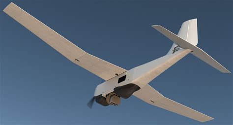 Hand Launched Unmanned Aircraft System Uas Rq B Puma Rigged D Model