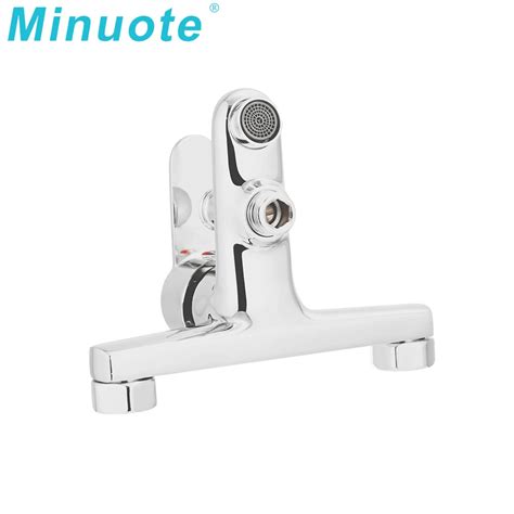 Modern Brass Body Chromed Bathroom Cold Hot Water Wall Mounted Shower Faucet Mixer Tap China