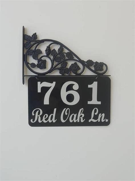 Mailbox Address Sign Reflective Double Sided House Numbers Etsy