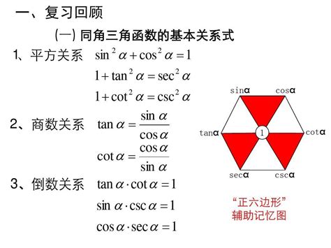 同角三角函数基本关系公式 同角三角函数关系式的应用