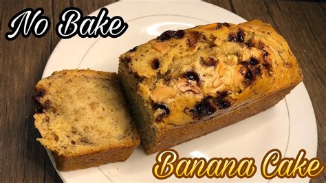 No Bake Banana Cake Easy To Make Youtube