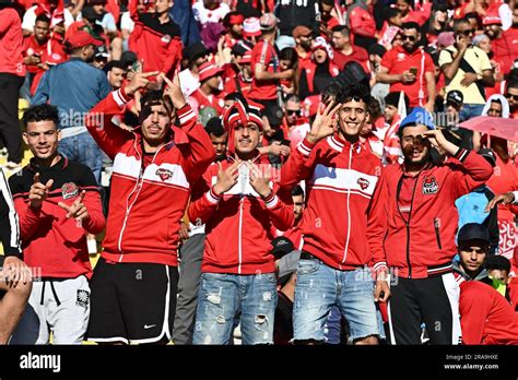 CASABLANCA MOROCCO JUNE 11 Funs Of Wydad AC During The CAF