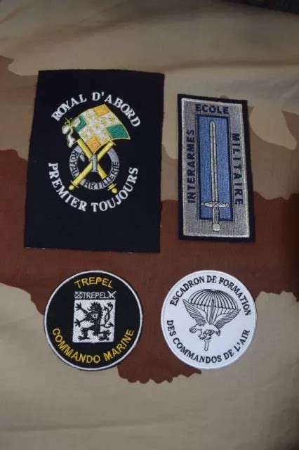 Lot Cussons Militaires Patch Arm E Insigne Commando Marine Escadron