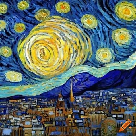 Gustav Klimt S Interpretation Of Van Gogh S Starry Night Painting On Craiyon