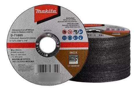 10 Discos De Corte Fino Para Acero Inoxidable 230x2 0 Mm Makita D