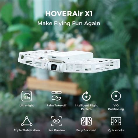 Hover Air X Pocket Sized Self Flying Drone Camera Foldable Lazada