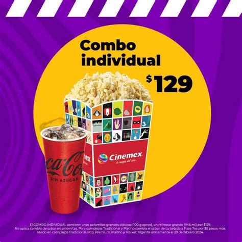 Cu Nto Cuesta El Combo Individual De Cinemex Y Qu Incluye Tus Buenas