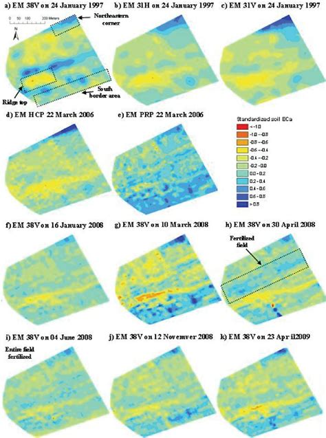 Standardized Soil Apparent Electrical Conductivity ECa Map For