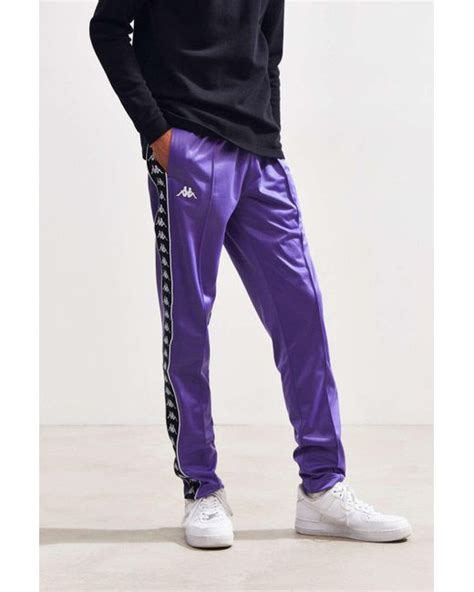 Kappa Banda Astoria Slim Track Pant In Purple For Men Lyst