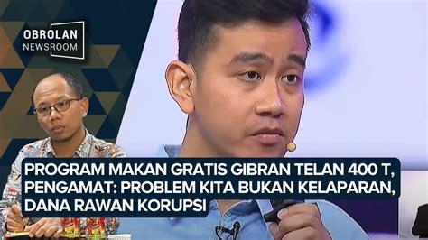 Dana Fantastis Program Makan Siang Gratis Gibran Pengamat Rawan