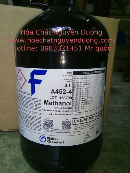 dung môi hplc methanol