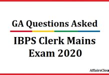 GA Questions Asked In IBPS Clerk Mains Exam 2024 October 13