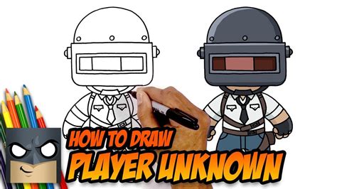 How To Draw Pubg Player Unknown Youtube