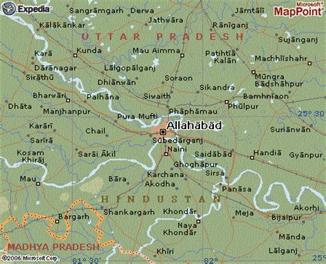 Allahabad Map - India