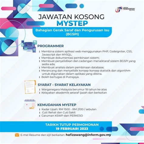 Iklan Jawatan Jabatan Penerangan Malaysia Portal Kerja Kosong Graduan