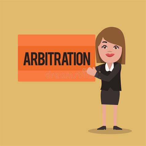 Text Sign Showing Arbitration Conceptual Photo Use Of An Arbitrator To