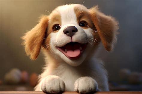 Premium Photo | Cute little puppy Happy dog