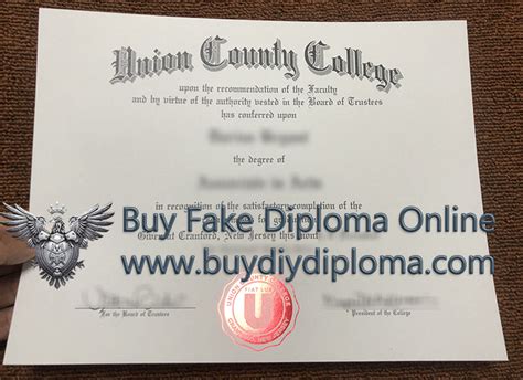 Buy a Union County College Diploma in 2024