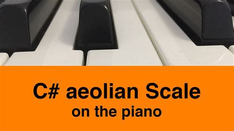 C Aeolian Scale Piano And Music Theory Tutorial Youtube