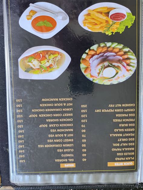 Menu At The Wave Restaurant India