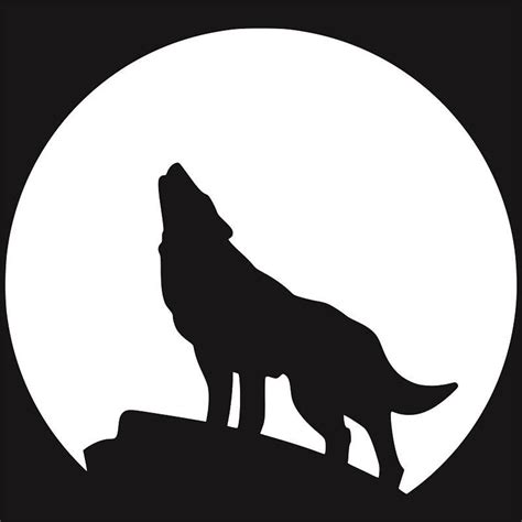 Wolf Howling At The Moon Silhouette Wolf Clip Art Moon Svg Moon Stencil Wolves Svg Wolf