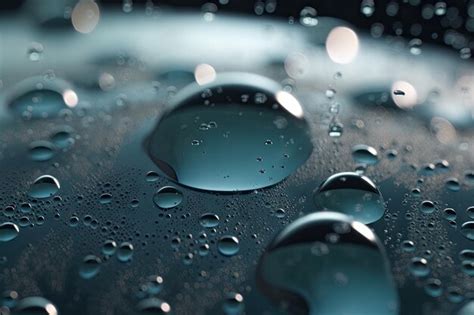Premium Ai Image Closeup Of Water Bubble Bath With Droplets Forming