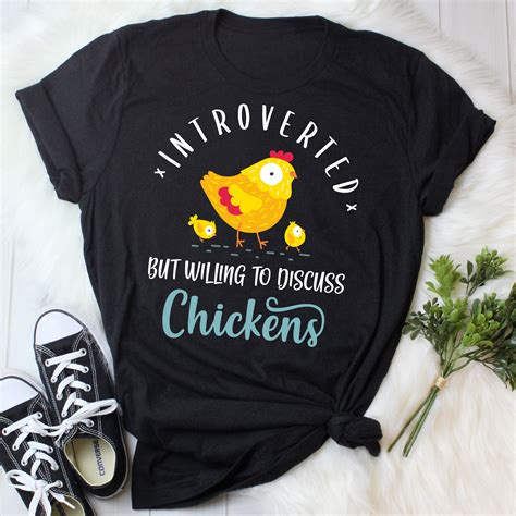 Funny Chicken Shirt Women Men Chicken Lover Gift Cute Bird Etsy