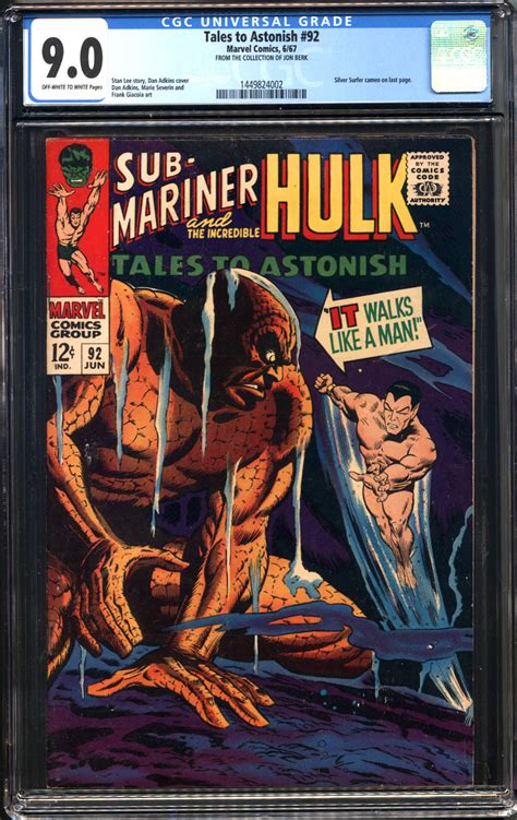 Comicconnect Tales To Astonish Cgc Vf Nm