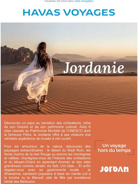 HAVAS VOYAGES Vivez Un Voyage Hors Du Temps En Jordanie Milled