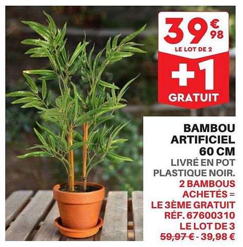 Promo Bambou Artificiel 60 Cm Chez Shopix ICatalogue Fr