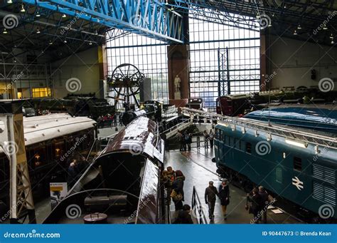 Exhibits in the National Railway Museum in York, Yorkshire England ...