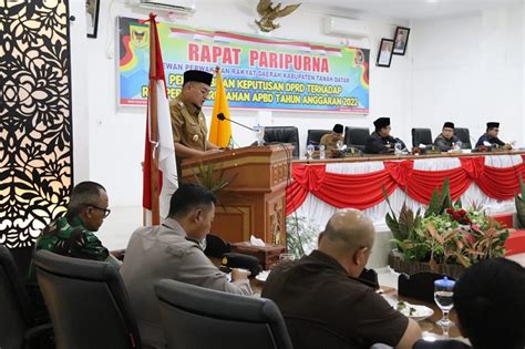 Dprd Dan Pemkab Tanah Datar Tetapkan Pendapatan Daerah Rp Triliun