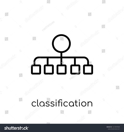 Classification Icon Trendy Modern Flat Linear Stock Vector Royalty Free 1221897838 Shutterstock