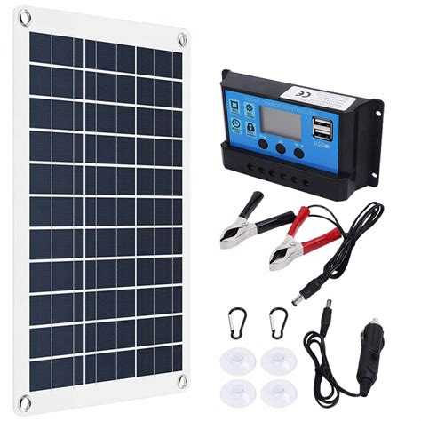 Panel Solarny Regulator V A Bateria S Oneczny Prostownik Adowarka