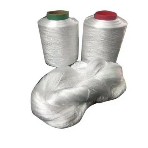 White Wet Spun Hank Polyester Filament Yarn For Stitching At Rs