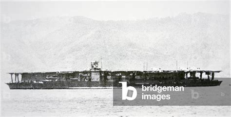 Japanese aircraft carrier 'Akagi', flagship of Admiral Nagumo in the ...