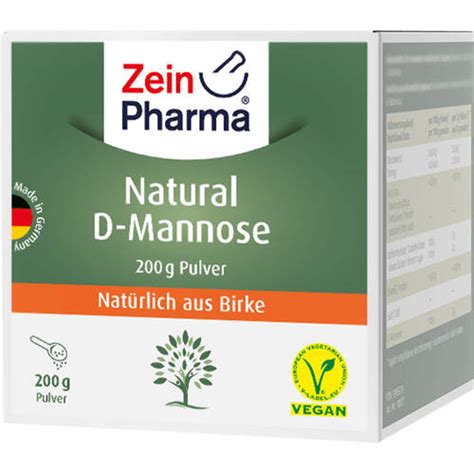 Natural D Mannose Aus Birke ZeinPharma 200 G